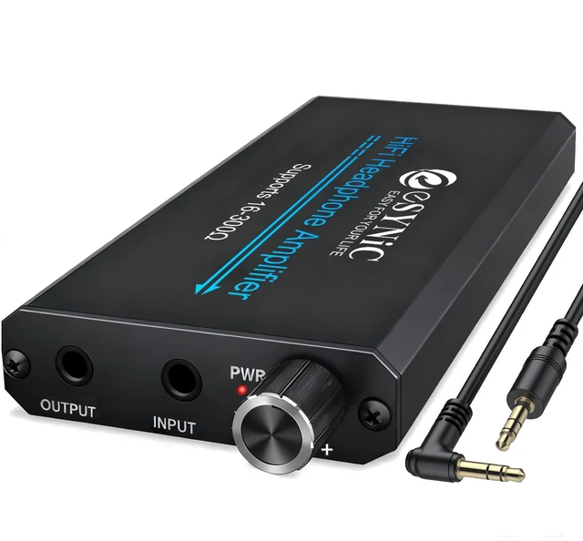 Main image of Rechargeable 16-300 Ohms Portable Headphone Amplifier 3.5mm 12H Play Time- with Gain Switch & Volume Control-Aluminum Alloy for Phone/Laptops/PC/MP4/Gaming Consoles/CD Player