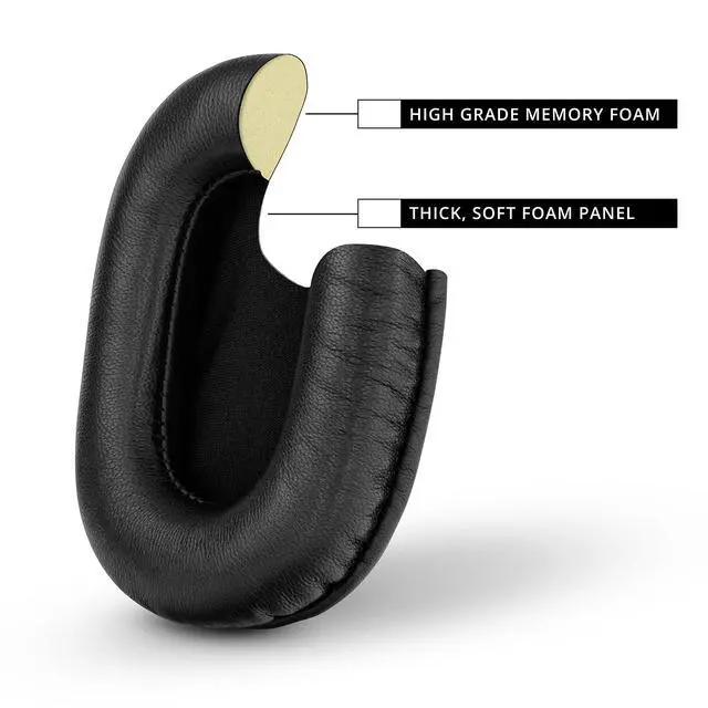 Alt view image 7 of 7 - Sheepskin Leather Replacement Ear Pads for Sony MDR 7506, V6 &CD900ST with Premium Memory Foam Earpads & Suitable for Other On Ear Headphones