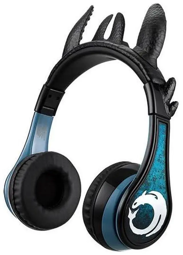 Main image of How to Train Your Dragon Bluetooth Headphones for Kids Toothless Headphones