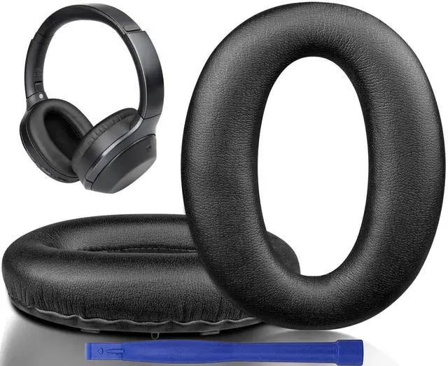 Main image of Replacement Earpads for Sony WH-1000XM2 & MDR-1000X Headphones, Noise Isolation Foam, Added Thickness (Black)
