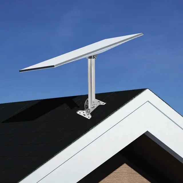Alt view image 7 of 7 - Stainless Steel Pivot Roof Mount Kit for Starlink Standard 4/ 4X/ Gen 3/ V4 Dish, with Die cast Integrated Aluminum Alloy Starlink Gen 3 Pipe Adapter