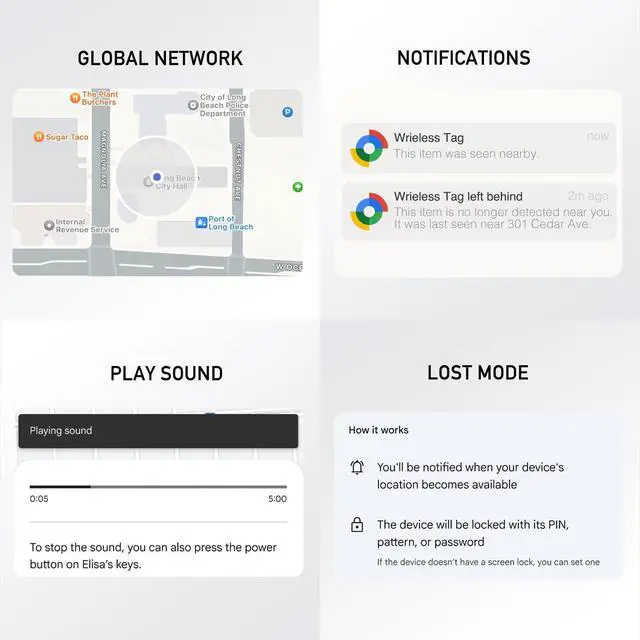 Alt view image 4 of 6 - Android Air Tracker Tag 2 Pack: Smart Tracker(2026), Works with Google's Find Hub/Find My Device App (Android Only), Tracker Tag Locator for Keys, Luggage, Satchel, Backpack etc