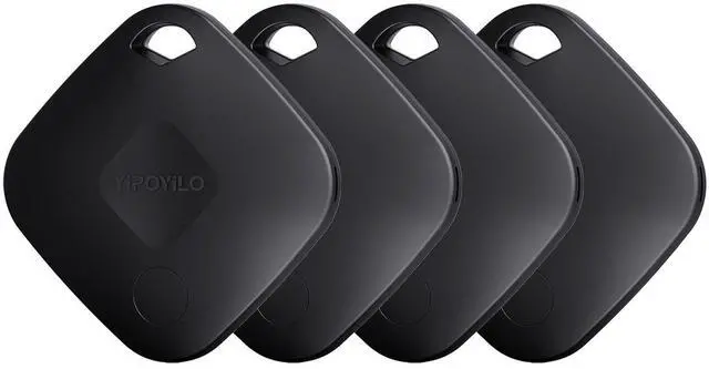 Main image of Real-time Positioning Tracker Tag(Only for Android, Not for iOS), Key Finder, Itme Tracker Work with Google Find Hub, Tracker for Key, Luggage, Backpack etc, 4 Pack Black
