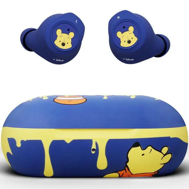 Main image of Disney Winnie The Pooh Bluetooth Earbuds w/Charging Case- Wireless Headphones w/Built-in Mic+ Up to 30 Hrs Playtime- Winnie The Pooh Gifts for Women, Men, All Fans of Winnie The Pooh Stuff
