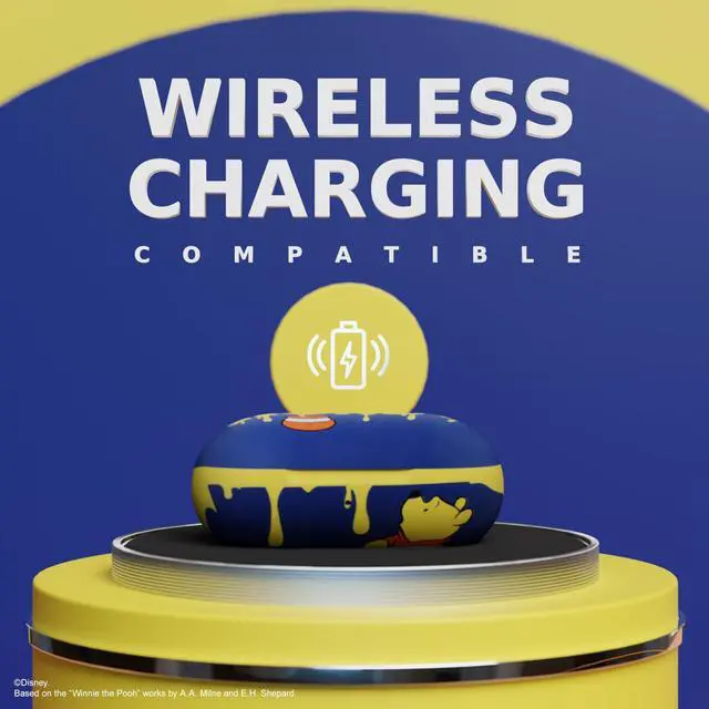 Alt view image 4 of 7 - Disney Winnie The Pooh Bluetooth Earbuds w/Charging Case- Wireless Headphones w/Built-in Mic+ Up to 30 Hrs Playtime- Winnie The Pooh Gifts for Women, Men, All Fans of Winnie The Pooh Stuff
