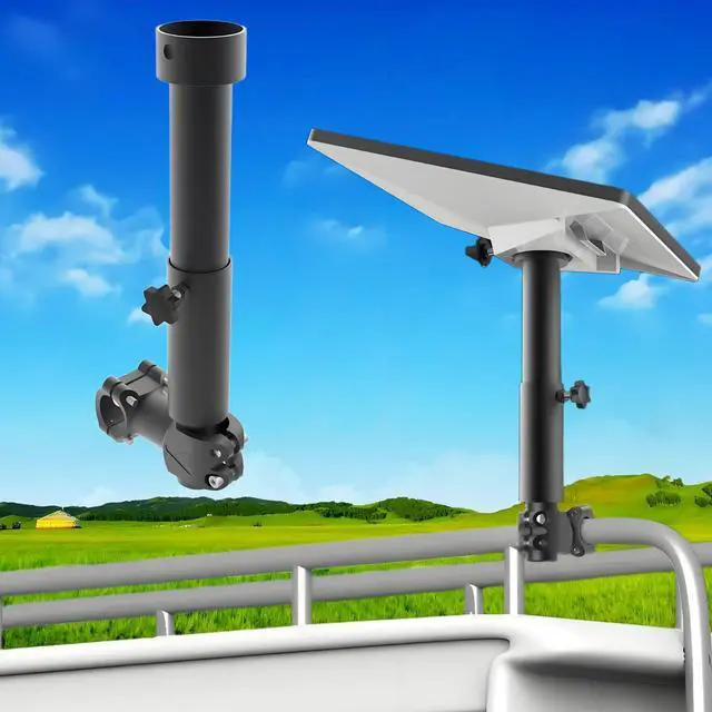 Main image of Starlink Mini RV Ladder Mount - RV, Camper, Yacht, Pole, Railing Clamp for Roof/Rack (0.8-1.1" Dia)