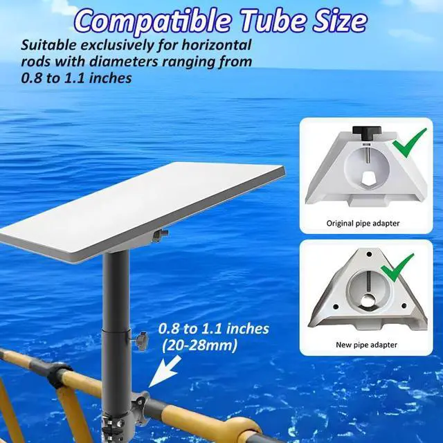 Alt view image 2 of 7 - Starlink Mini RV Ladder Mount - RV, Camper, Yacht, Pole, Railing Clamp for Roof/Rack (0.8-1.1" Dia)