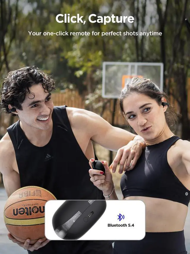 Alt view image 7 of 7 - Open Ear Wireless Earbuds, Bluetooth 5.4 Ergonomic Clip on Bluetooth Earbuds with Stereo Sound/ENC, Touch Control Open Ear Headphones, IPX5 Waterproof Running Headphones for Sports, Fitness