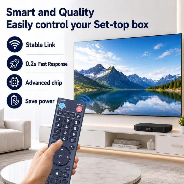 Alt view image 3 of 7 - V3 Pro Replacement Voice Remote Control for vSeeBox V5 Pro, V1, V2, V2 Pro | V3, V3 Plus, V1 Max, Elite, Max