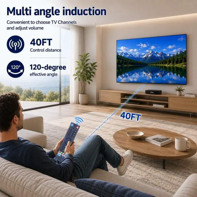 Alt view image 5 of 7 - V3 Pro Replacement Voice Remote Control for vSeeBox V5 Pro, V1, V2, V2 Pro | V3, V3 Plus, V1 Max, Elite, Max