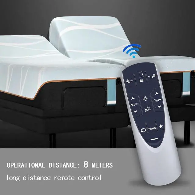 Alt view image 5 of 6 - RF358A RF502A Replacement Remote Control for Tempurpedic Ergo/Ergo Extend Adjustable Bed Base JDLK.33.01.18 RF358A, JLDK.33.01.36, RF502A