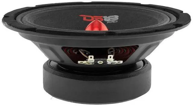 Alt view image 3 of 7 - 2X PRO-GM8B Loudspeaker - 8", Midrange, Red Aluminum Bullet, 580W Max, 190W RMS, 8 Ohms - Premium Quality Audio Door Speakers for Car or Truck Stereo Sound System (2 Speakers)