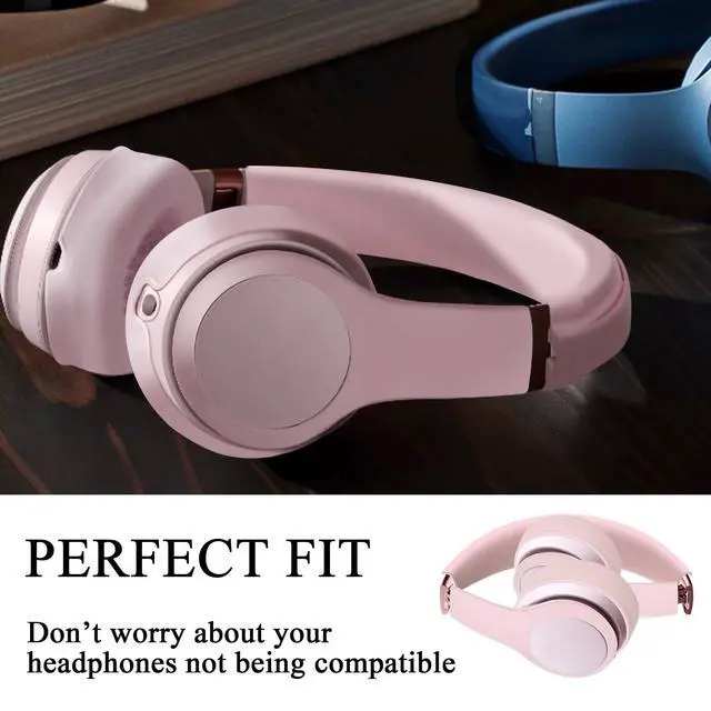 Alt view image 6 of 7 - 3 in 1 Solo 4 Silicone Case Cover Set for Beats Solo 4 Headphone | Anti-Scratch Ear Pad Cover/Shell Cover/Headband Cover,Solo4 Soft Silicone Protector,Washable Accessories(Pink)