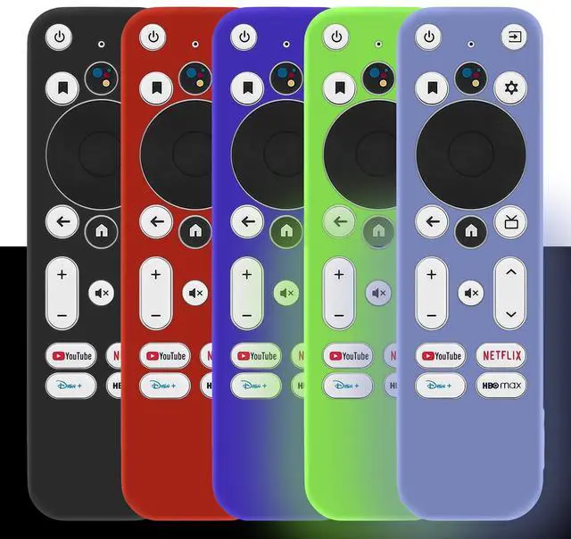 Main image of 5 Pack Remote Cover Compatible with Onn Android Voice Remote Control, Shockproof Case for Onn TV 4K UHD Stick TV Box 100024646 100026240 Controller, Lightweight Anti-Slip Skin-Friendly