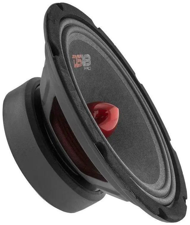 Alt view image 6 of 7 - 2X PRO-GM8B Loudspeaker - 8", Midrange, Red Aluminum Bullet, 580W Max, 190W RMS, 8 Ohms - Premium Quality Audio Door Speakers for Car or Truck Stereo Sound System (2 Speakers)