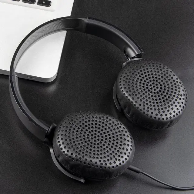 Alt view image 3 of 7 - Earpads Replacement for Skullcandy Riff, Riff2 Wired/Wireless On-Ear Headphones, Ear Pads Cushions with Softer Leather, Noise Isolation Foam (Black)