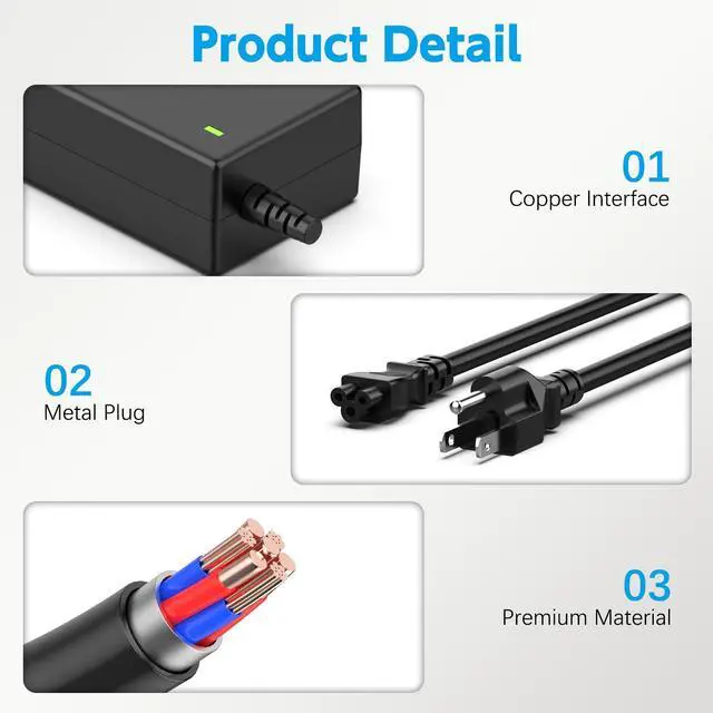 Alt view image 6 of 7 - 92W 19.5V TV Power Supply Compatible with Sony Bravia 24-48" | 92W 19.5V power, fits Sony Bravia 24-48" TVs. 6.5x4.4mm tip with pin, silent operation, CE/FCC certified