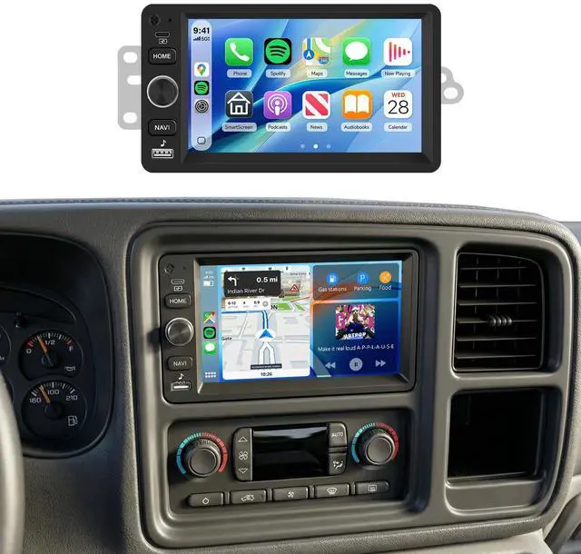 Main image of Support Bose System 4G+64G Radio for Chevy Silverado SSR Tahoe 2003-2006,GMC Siera Yukon 2003-2006,Hummer H2 2003-2007 Wireless Carplay Android Auto,5.0Bluetooth 32EQ,SWC,FM/RDS Backup Camera