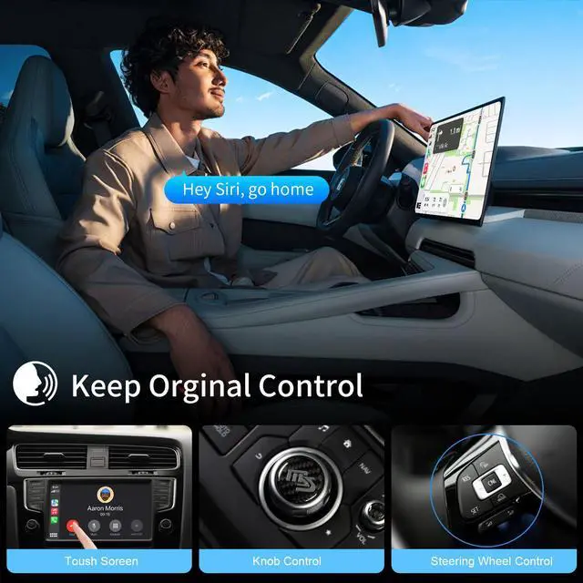 Alt view image 6 of 7 - Magic Box 3.0 Support YouTube/Netflix, 2025 Upgraded 4 in 1 Wireless CarPlay Adapter, Smart Netflix carplay Adapter Ai Box, Car Video Box