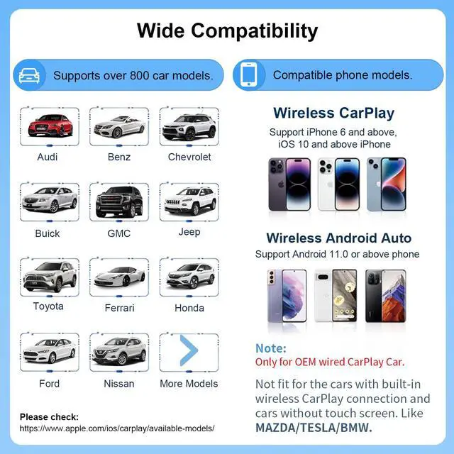 Alt view image 7 of 7 - Magic Box 3.0 Support YouTube/Netflix, 2025 Upgraded 4 in 1 Wireless CarPlay Adapter, Smart Netflix carplay Adapter Ai Box, Car Video Box