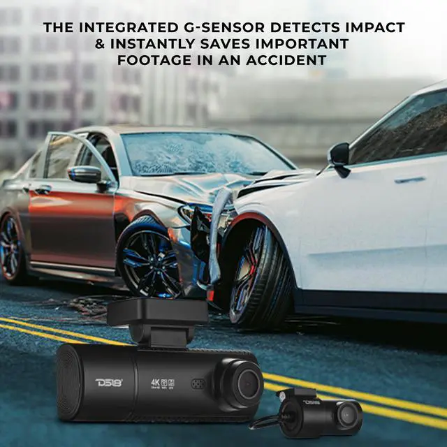 Alt view image 6 of 7 - Eagle-F3 4K Dash Cam Triple Front Cabin and Rear, WiFi GPS Dash Cam with Night Vision, 24/7 Parking Mode, G-Sensor, Loop Recording, Includes 64GB microSD Card