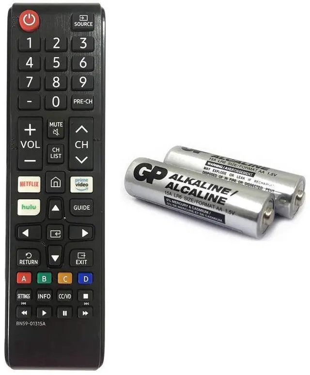 Main image of BN59-01315A Replacement for Samsung TV Remote Control (No Setup) | BN59-01315J BN59-01315E with Batteries (Non Universal) for Smart TV UN43RU710D UN43RU7200 UN50RU7100 UN50RU710D UN50RU7200