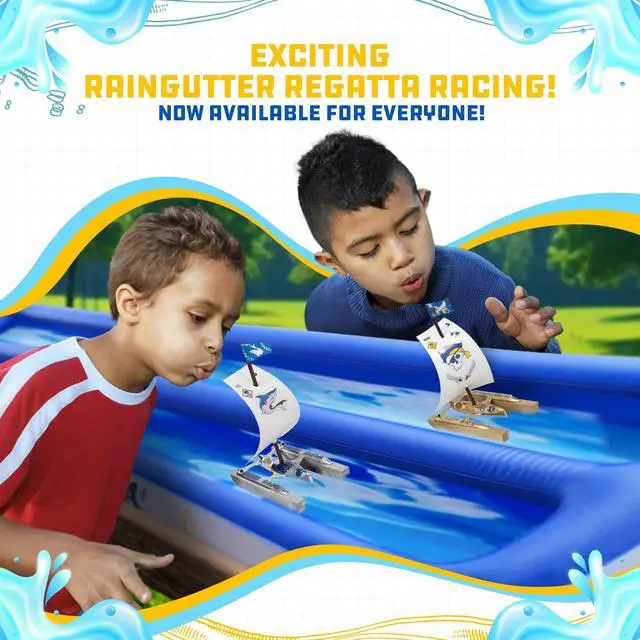 Alt view image 5 of 5 - Raingutter Regatta Inflatable Raceway