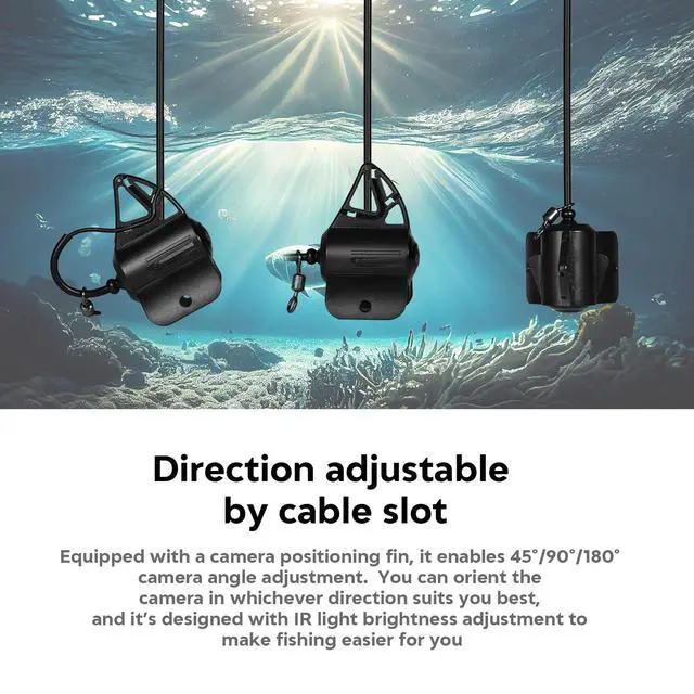 Alt view image 7 of 7 - 4.3inch Underwater Fishing Camera,65ft Cable 220° Ultra Wide Angle 21pcs IR Lights with Night Vision,Portable Storage Bag,5000mAh Fish Finder for Ice Fishing,Lake,Boat,Kayak