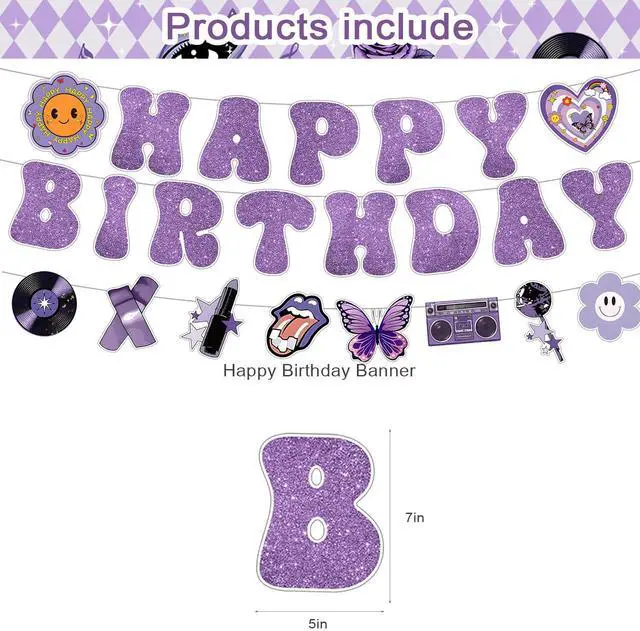 Alt view image 3 of 7 - Olivia Singer Birthday Backdrop,Pop Singer Poster for Music Theme Party Decorations Kpop Birthday Supplies Background Studio Shoot Photo Props