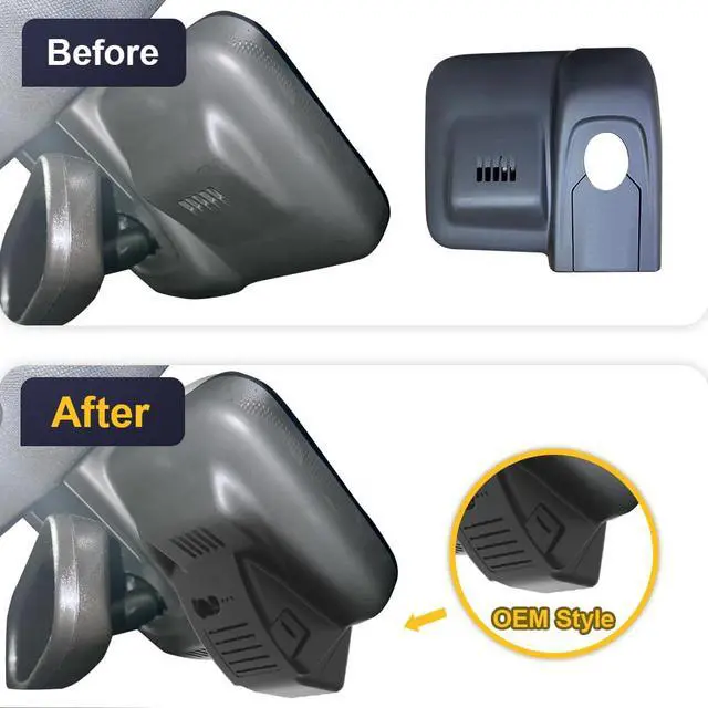 Alt view image 2 of 6 - 4K Dash Cam Suitable for Chevy Trailblazer 2021-2026 L LS LT ACTIV RS has Auto-Dimming (HD2-D5810), OEM Style, UHD 2160P Video, WiFi & APP, Loop Recording, G-Sensor, Plug & Play, 64GB Card