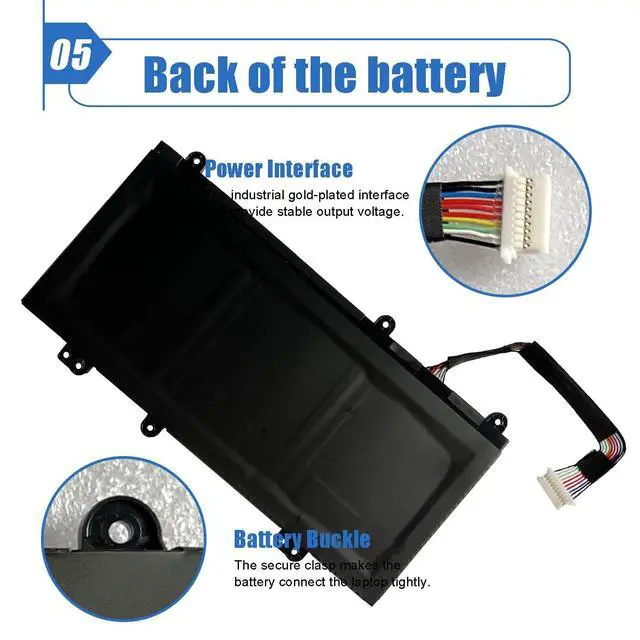 Alt view image 6 of 6 - 61.6Wh SG03XL Laptop Battery Replacement for HP Envy M7 17T-U100 Series | M7-U109DX M7-U009DX 17-U011NR W2K87UA 17-U110NR, W289UA 17-U275CL 17-U177CL 849315-856 W2K88UA W2K86UA, 11.55V 5150mAh