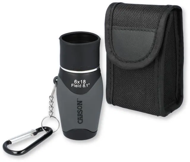 Main image of MiniMight 6x18mm Pocket Monocular with Carabiner Clip (MM-618)