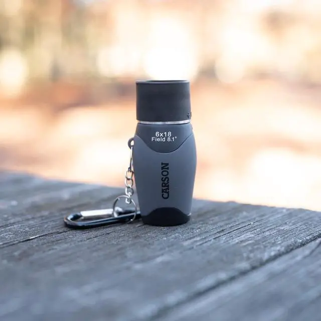 Alt view image 6 of 7 - MiniMight 6x18mm Pocket Monocular with Carabiner Clip (MM-618)
