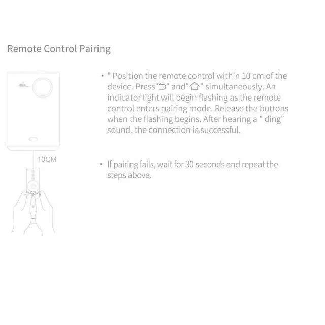 Alt view image 4 of 7 - Replacement Remote Control for XGIMI Halo/Halo+ Elfin/Mogo Pro/Mogo Pro Plus