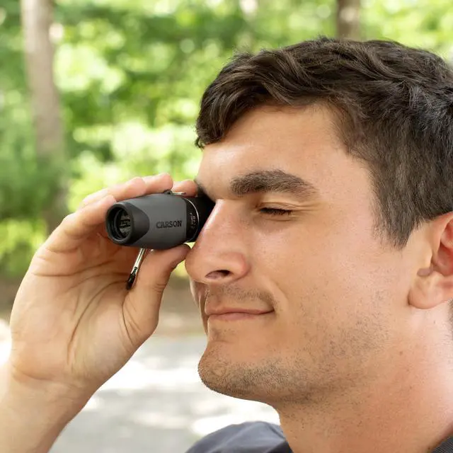 Alt view image 4 of 7 - MiniMight 6x18mm Pocket Monocular with Carabiner Clip (MM-618)
