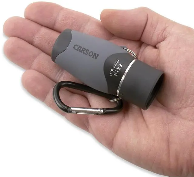 Alt view image 5 of 7 - MiniMight 6x18mm Pocket Monocular with Carabiner Clip (MM-618)