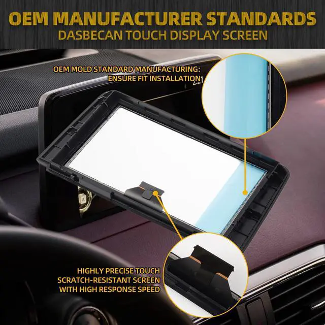 Alt view image 3 of 7 - 8" Touch Screen Digitizer Compatible with Mazda CX-9 2016-2018 | 8 inch Touchscreen Glass Navigation Radio, Replaces# TK48-611J0,TK49-611JA,TK49-61-1J0a,TK49-611J0-B