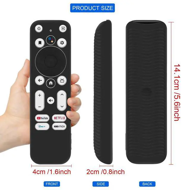 Alt view image 7 of 7 - 5 Pack Remote Cover Compatible with Onn Android Voice Remote Control, Shockproof Case for Onn TV 4K UHD Stick TV Box 100024646 100026240 Controller, Lightweight Anti-Slip Skin-Friendly