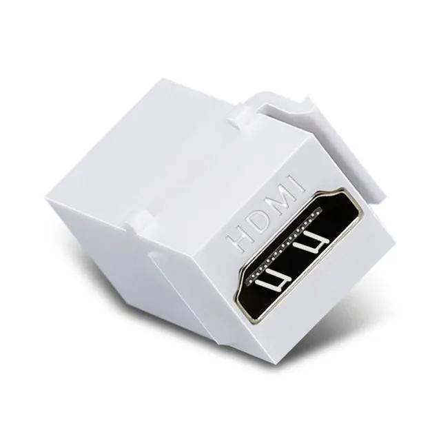 Alt view image 5 of 6 - HDMI Keystone Jack, 10 Pack HDMI Coupler Adapter, White | Keystone Insert, Female to Female, Coupler Adapter for Video Transfer