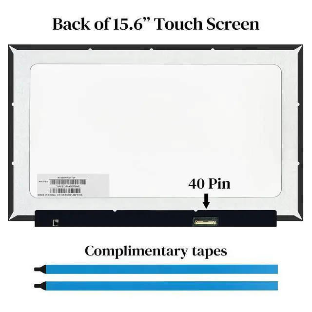 Alt view image 5 of 7 - NT156WHM-T04 V8.0 Fit NT156WHM T04 LCD Screen Replacement HD 1366x768 40Pin OnCell Touch LED Display (Only for NT156WHM-T04, Not for Others)