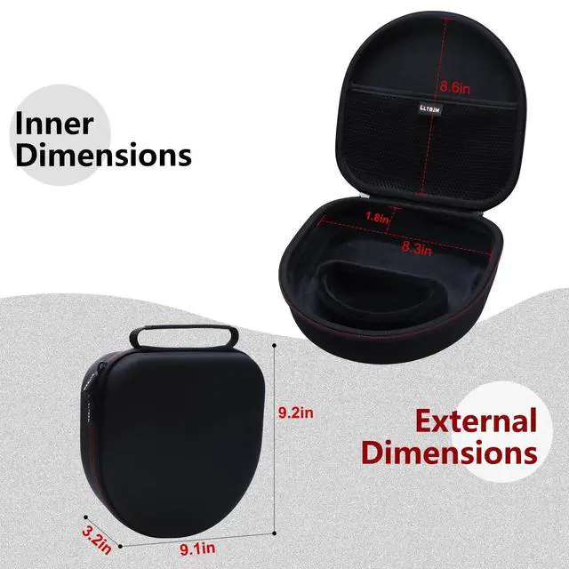 Alt view image 2 of 7 - Case for SteelSeries Arctis Nova Pro/1/3/4/5/5X/5P/1P Gaming Headset | Hard Carrying Travel Case for SteelSeries Arctis Nova Pro/1/3/4/5/5X/5P/1P Wireless Gaming Headset