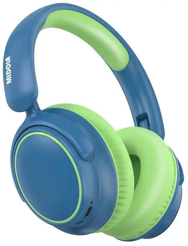 Main image of Kids Bluetooth Headphones Wireless,ANC, 68H,Safe Volume Limit 85/94dB | Active Noise Cancelling,Adjustable Headband Foldable Over-Ear for Toddler Girls Boys Tablet/iPad,HD Stereo,Built-in Mic,Green