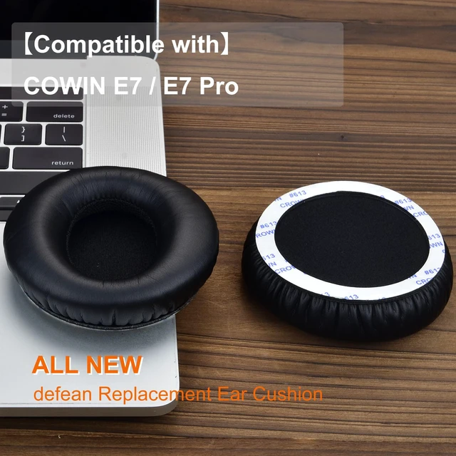 Alt view image 6 of 7 - Earpads for COWIN E7 / E7 Pro (Not Fit SE7) Also for Silensys E7 / E7 Pro Softer Leather,High-Density Noise Cancelling Foam