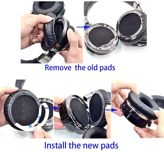Alt view image 7 of 7 - Earpads for COWIN E7 / E7 Pro (Not Fit SE7) Also for Silensys E7 / E7 Pro Softer Leather,High-Density Noise Cancelling Foam