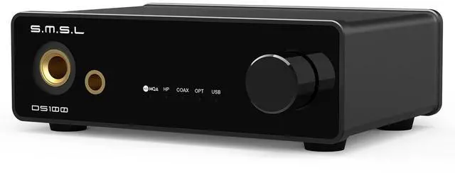 Main image of SMSL DS100 MQA DAC Headphone Amplifier CS43131 Chip Mini Stereo Audio DAC | Support MQA MQA-CD USB Optical Coaxial Input 6.35mm & 4.4mm Headphone XU316 768kHz/32Bit DSD256 For Home Audio/PC/Phone