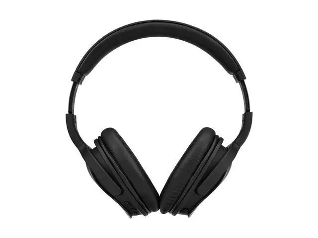 Alt view image 2 of 6 - Wireless Over Ear Headphones - Active Noise Cancelling (ANC) Bluetooth 5.0, Extended Playtime, Qualcomm aptX Audio, 40mm Drivers, Black