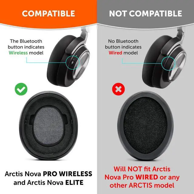 Alt view image 2 of 7 - Mod Kit Nova Pro Wireless & Nova Elite RandomFrankP Edition - Cooling Gel Earpads, Silicone Headband, & Magnetic Plates for SteelSeries Arctis Nova Pro Wireless & Nova Elite by Wicked Cushions