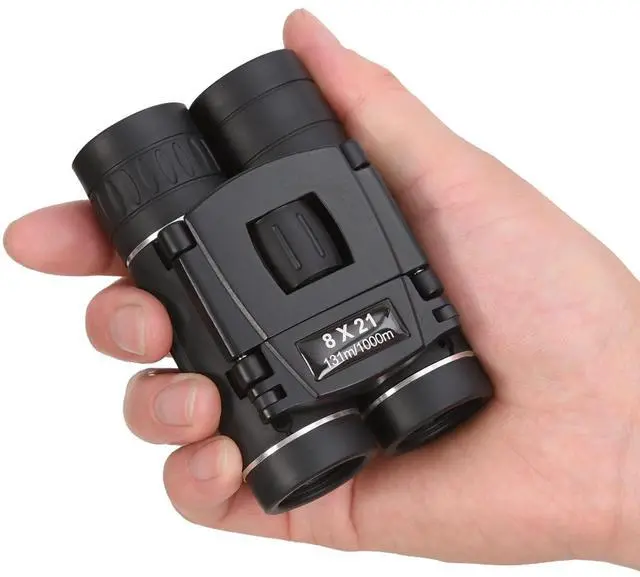 Main image of 8x21 Mini Compact Pocket Binoculars, Lightweight Foldable Easy Focus Small Binoculars for Adults Kids Bird Watching,Opera Concert, Travel, Hiking, Outdoor Scenery, Football Game