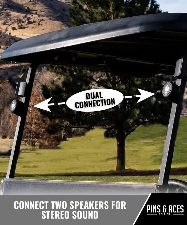 Alt view image 5 of 7 - Spade Speaker Portable Bluetooth Speaker - Versatile, 8 Hour Battery Life Portable Speaker - 45ft. Range, Magnetic Base Attaches to Your Golf Cart, Golf Clubs, Golf Bag, & More (Single)
