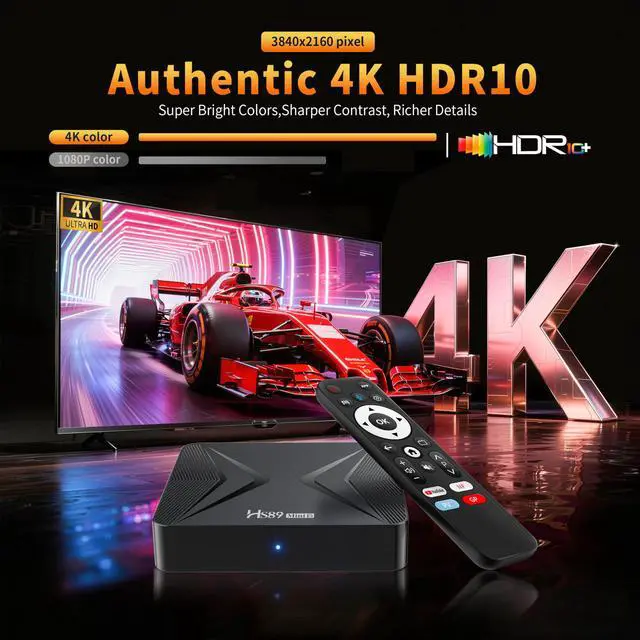 Alt view image 3 of 7 - Android TV Box 14.0,HS89 MINI15 Android Box 2GB RAM 16GB ROM RK3539 4K | Quad-Core Cortex-A55 CPU,2.4GHz/5GHz Dual Band WiFi6 4K Ultra HD Resolution Bluetooth 5.4,Android TV Box
